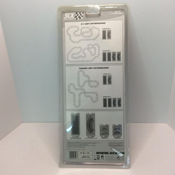 SCX Compact 1:43 Scale Slot Car Racing Track Banked Curve Pack 31060 New Blister - Picture 3 of 6